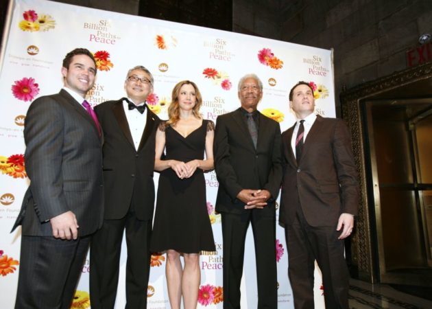 Brett Hickey Receives Pathfinders to Peace Award Alongside Morgan Freeman